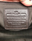 Coach Brown Monogram Jacquard Canvas Crosby Carryall Satchel