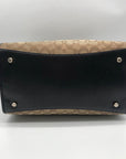 Coach Brown Monogram Jacquard Canvas Crosby Carryall Satchel