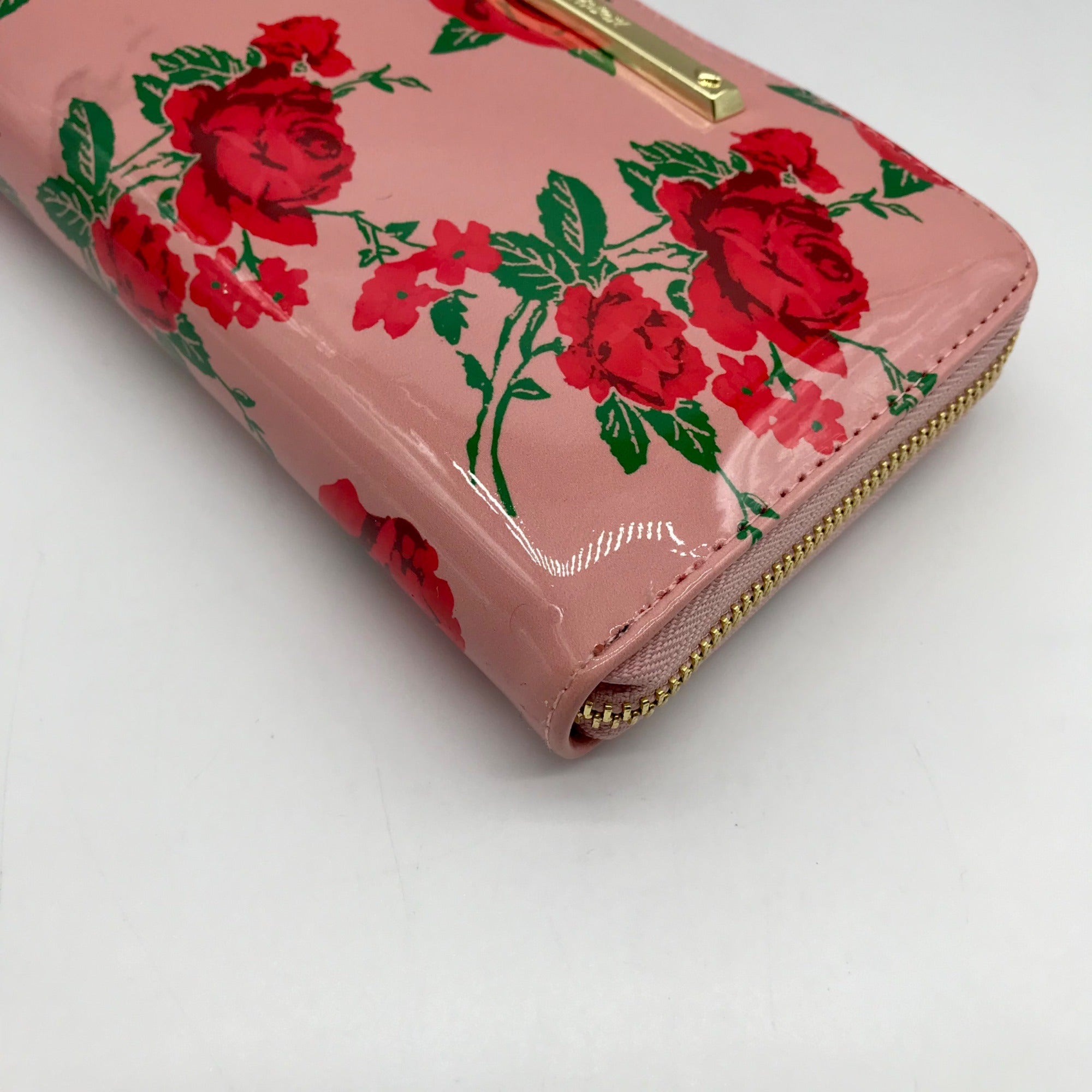 Betsey Johnson Blush Pink Floral Clutch