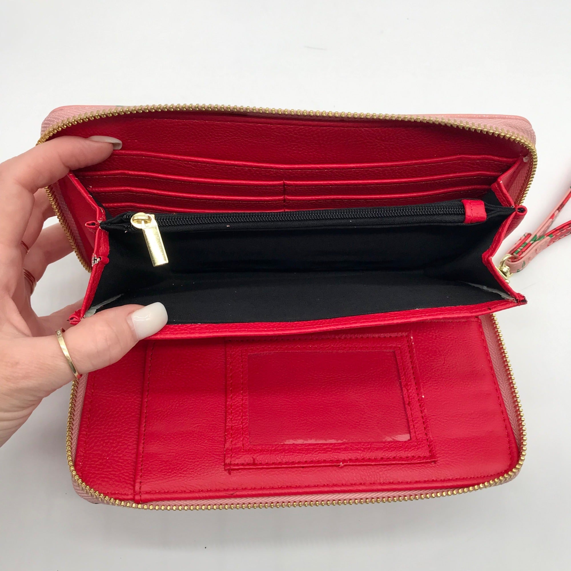 Betsey Johnson Blush Pink Floral Clutch