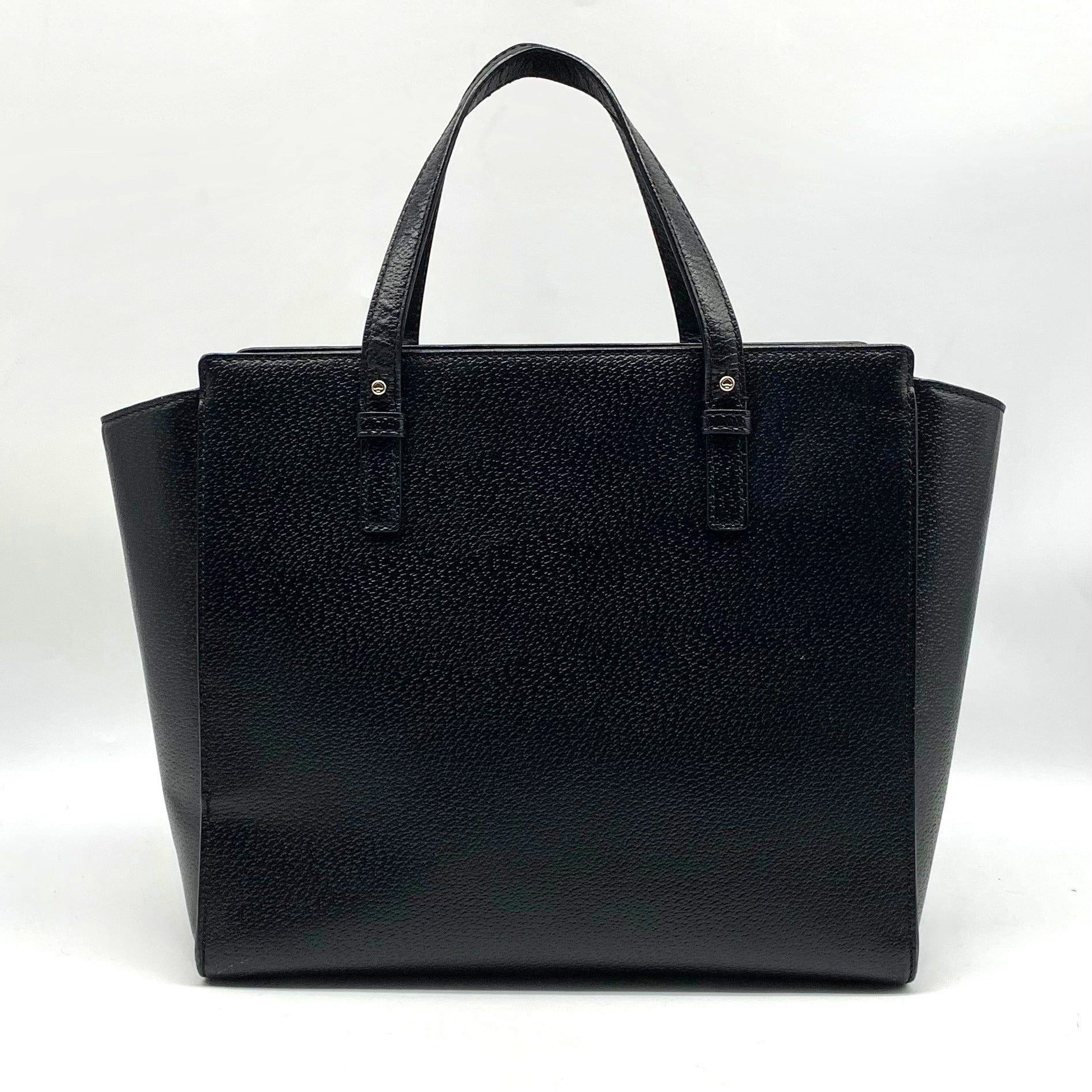 Kate Spade Black Pebbled Leather Medium Grand Street Hayden Crossbody Satchel