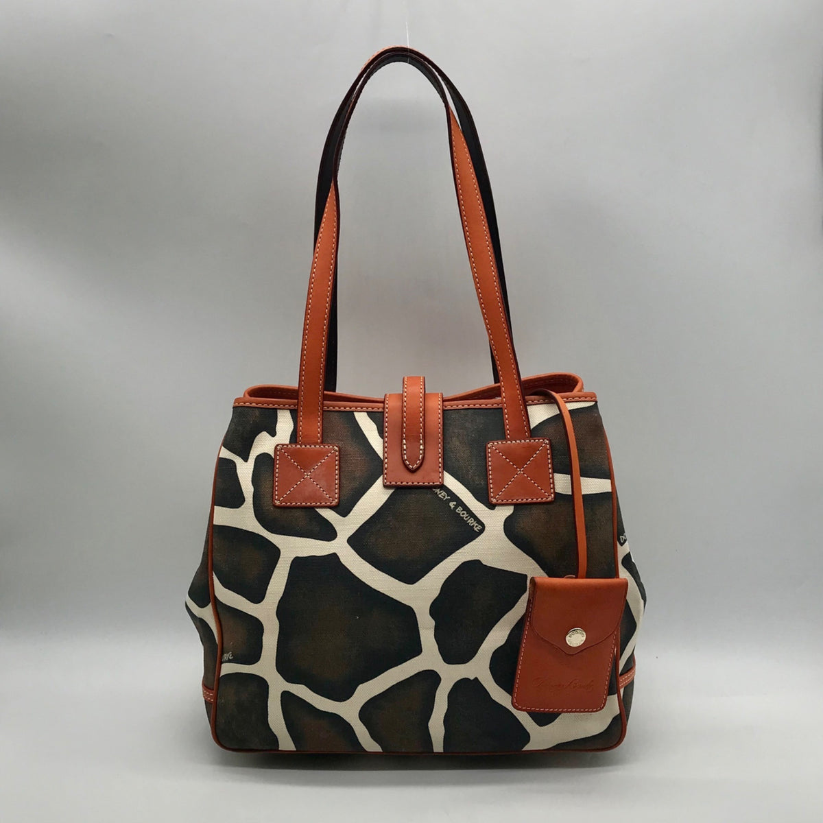 Dooney &amp; Bourke Giraffe Print Canvas Tote Bag