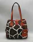Dooney & Bourke Giraffe Print Canvas Tote Bag