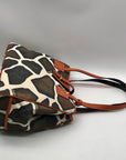 Dooney & Bourke Giraffe Print Canvas Tote Bag