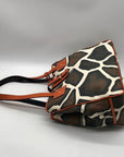 Dooney & Bourke Giraffe Print Canvas Tote Bag