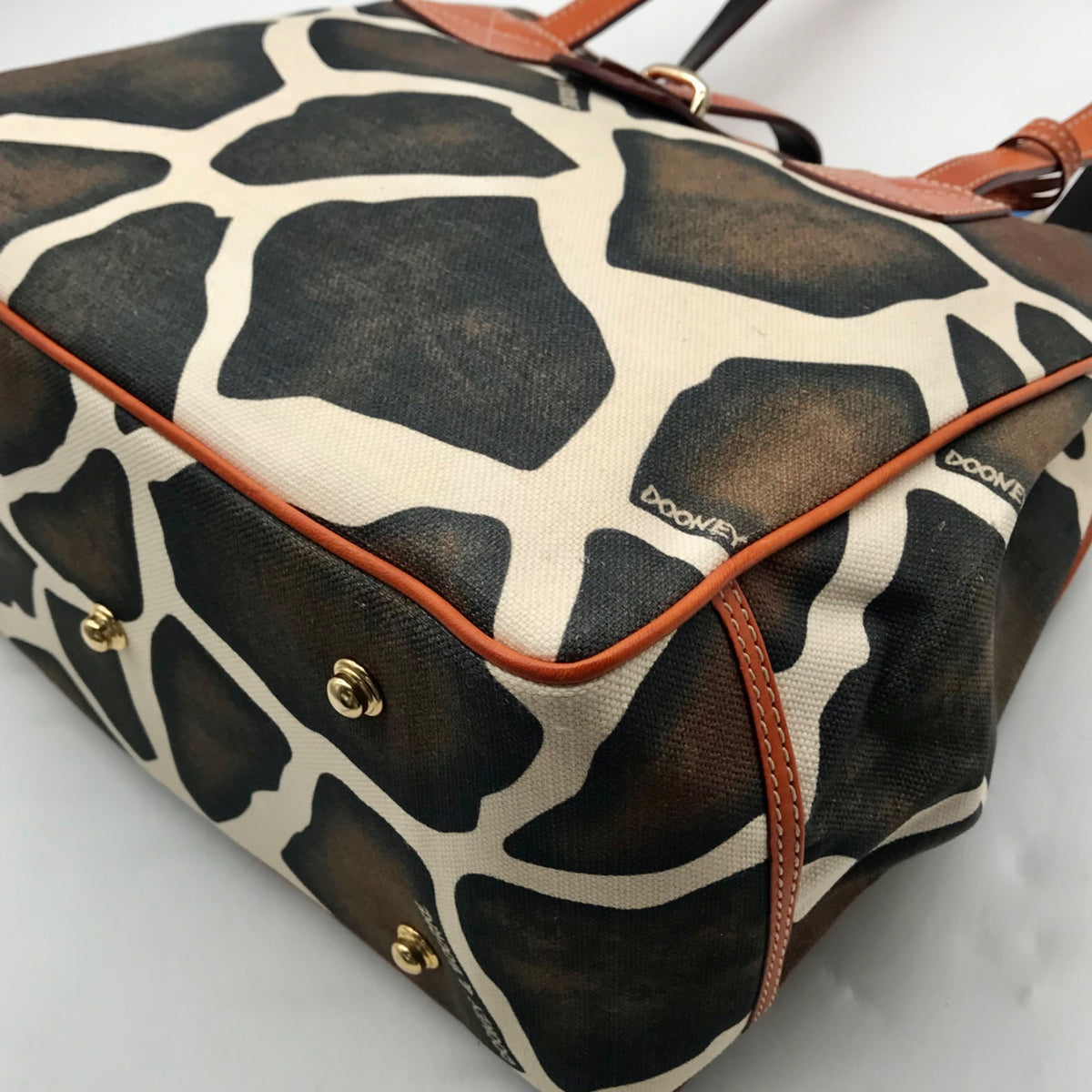 Dooney &amp; Bourke Giraffe Print Canvas Tote Bag