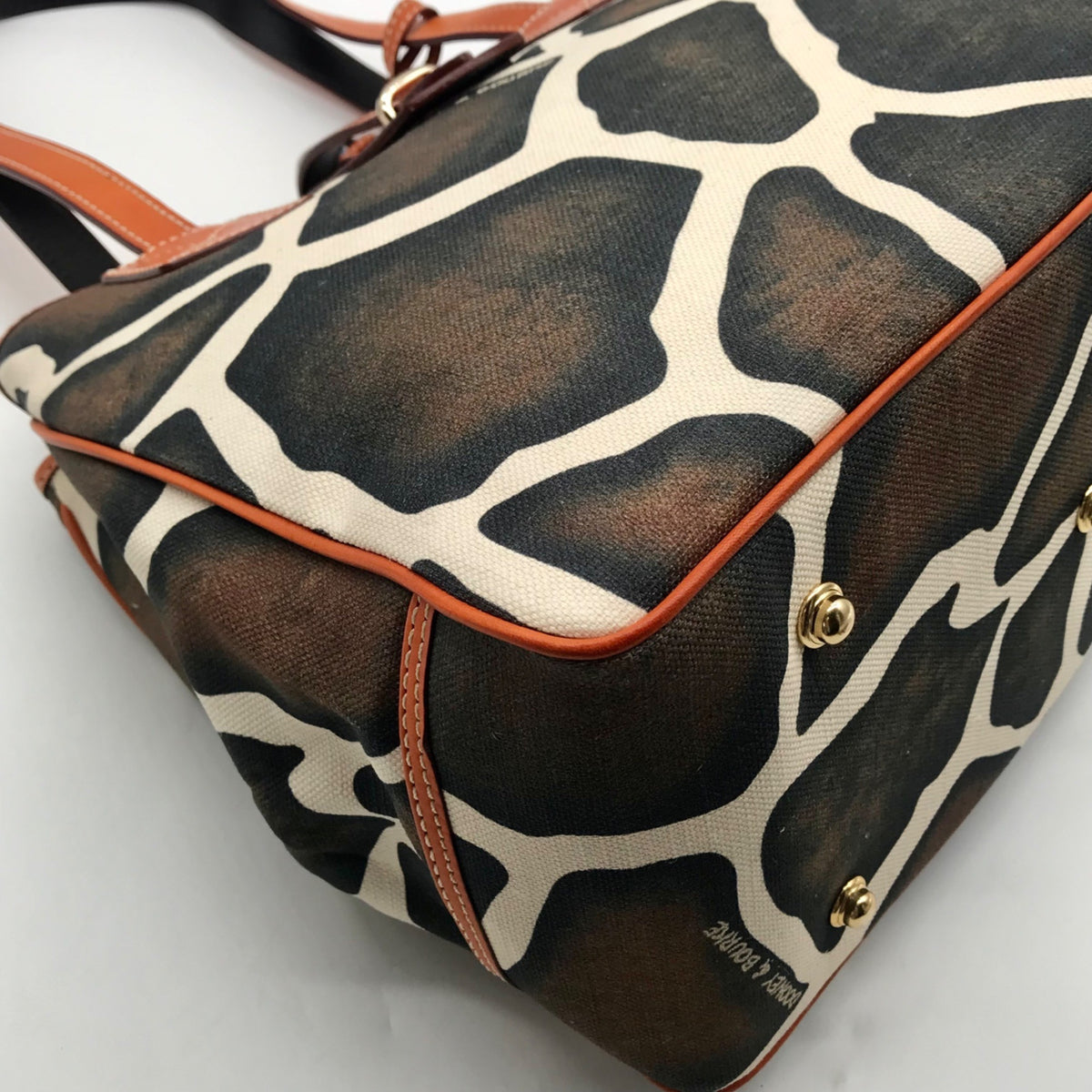 Dooney &amp; Bourke Giraffe Print Canvas Tote Bag
