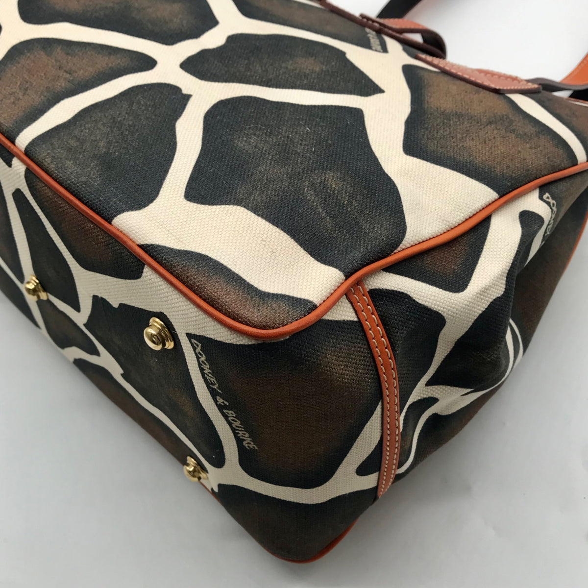 Dooney &amp; Bourke Giraffe Print Canvas Tote Bag