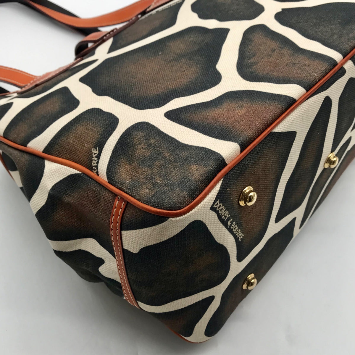 Dooney &amp; Bourke Giraffe Print Canvas Tote Bag