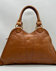 Fendi Brown Leather Devil Shoulder Bag