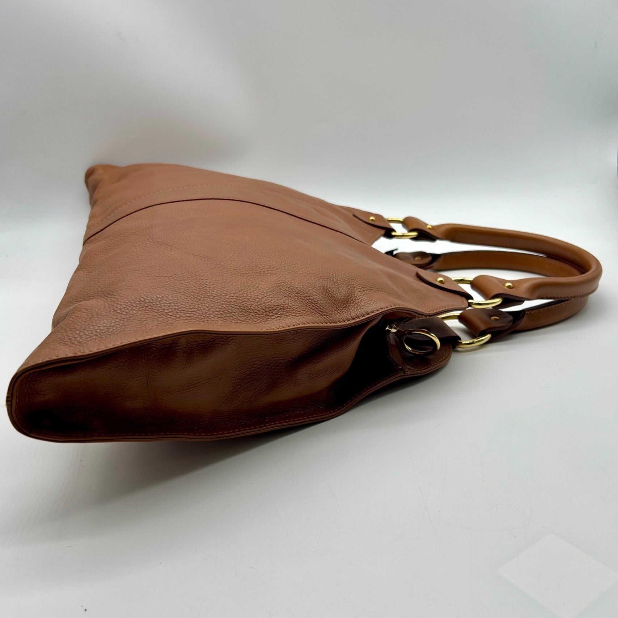 Fendi Brown Leather Devil Shoulder Bag
