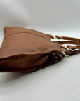 Fendi Brown Leather Devil Shoulder Bag