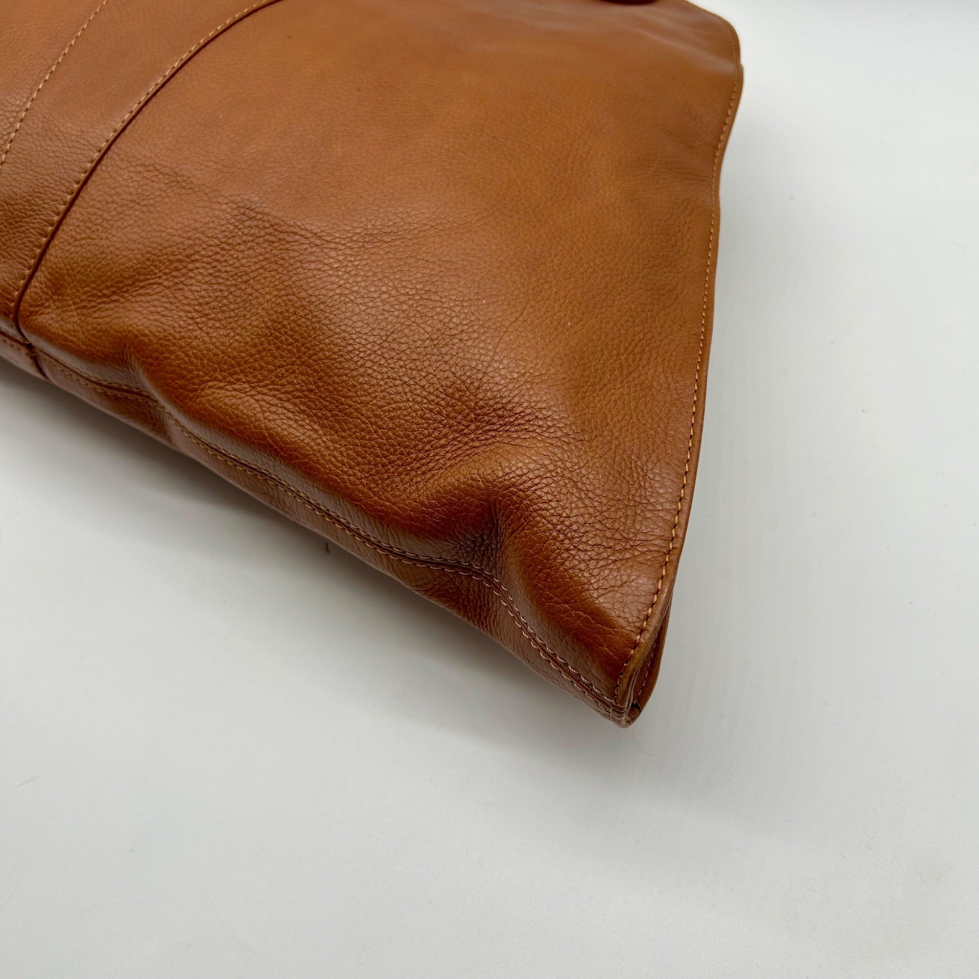 Fendi Brown Leather Devil Shoulder Bag