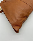 Fendi Brown Leather Devil Shoulder Bag