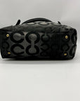 Coach Black Signature Canvas Hobo/Shoulder Bag 12960