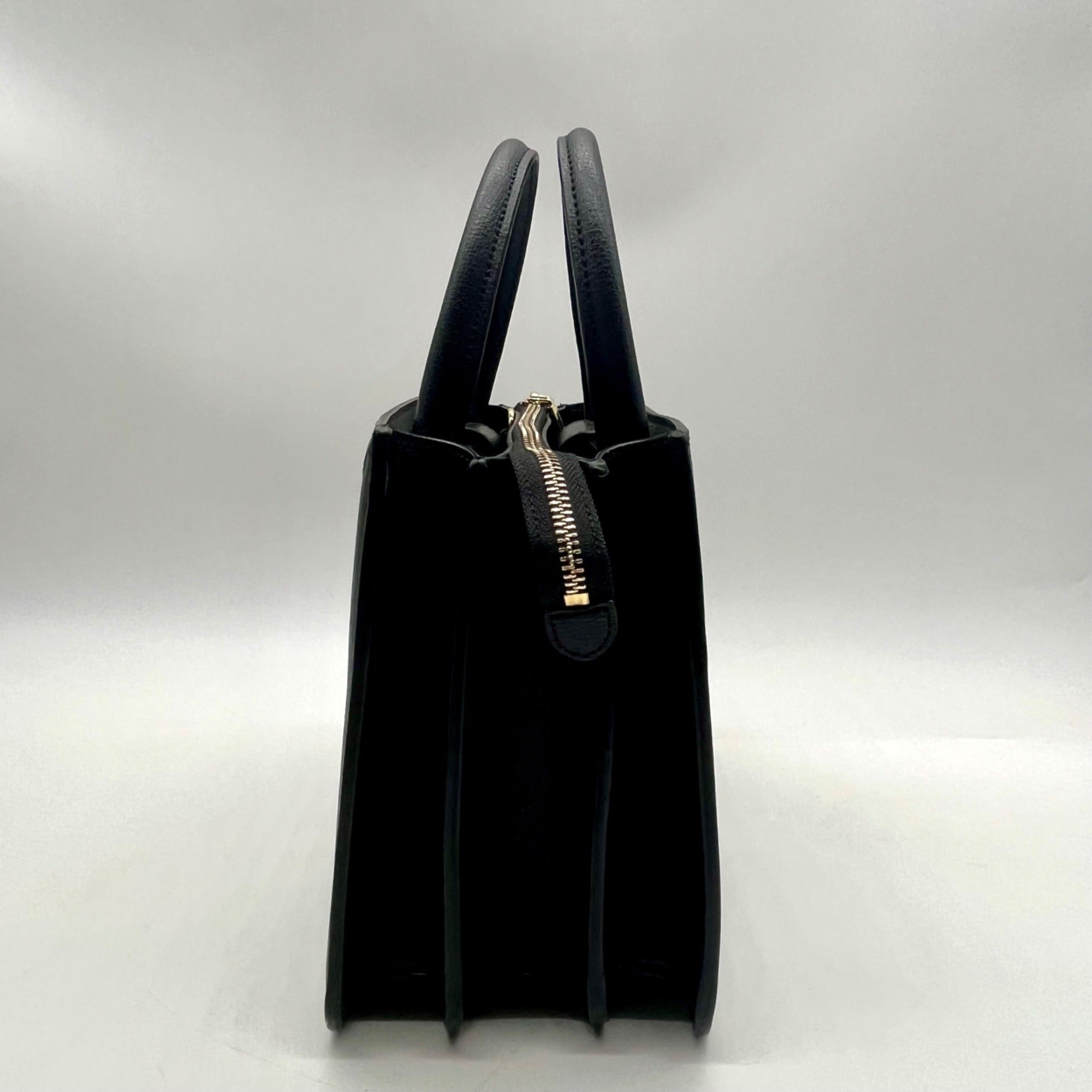 Karl Lagerfeld Black Paris Simone Leather Convertible Satchel