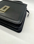 Karl Lagerfeld Black Paris Simone Leather Convertible Satchel