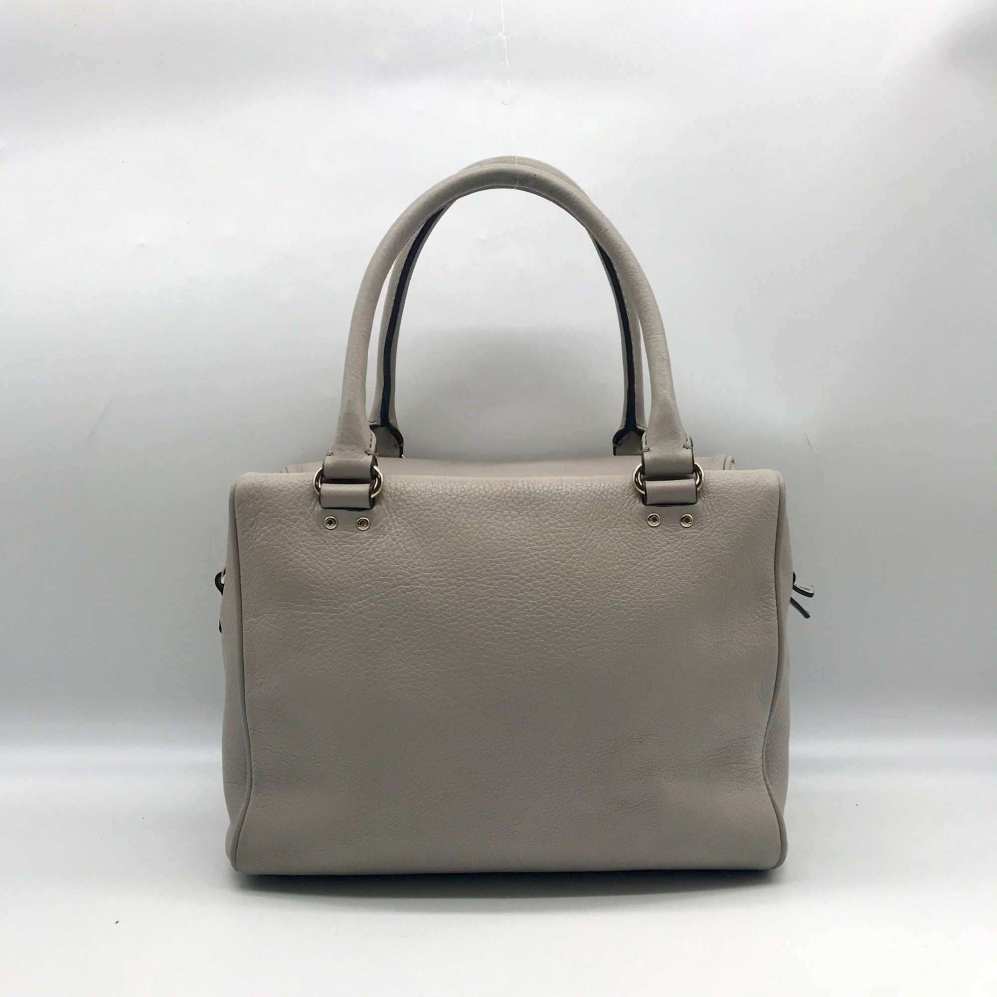 Kate Spade Cement Pebbled Leather Grant Park Alida Shoulder Bag