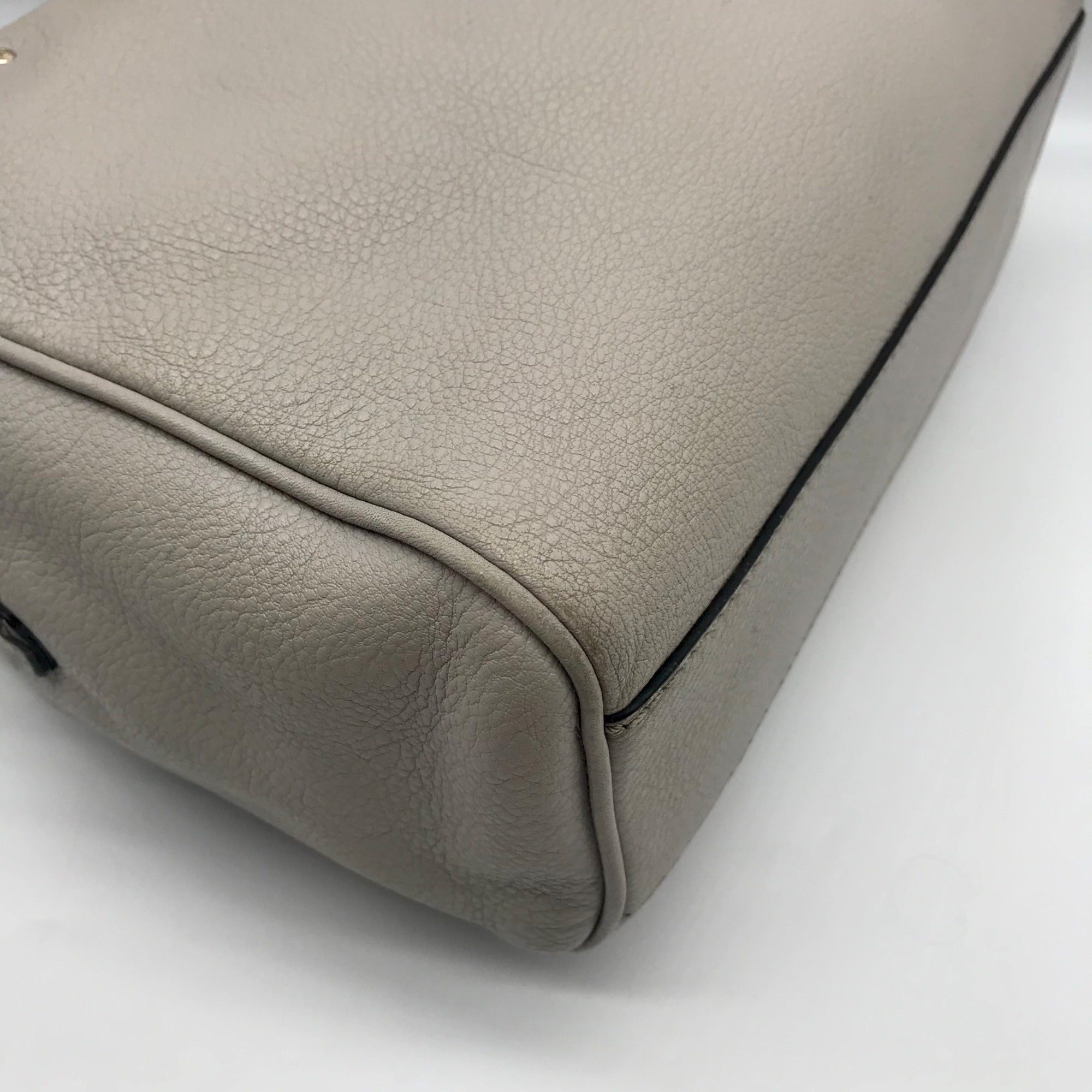 Kate Spade Cement Pebbled Leather Grant Park Alida Shoulder Bag