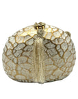 Timmy Woods Handcrafted Ovoid Crossbody Clutch