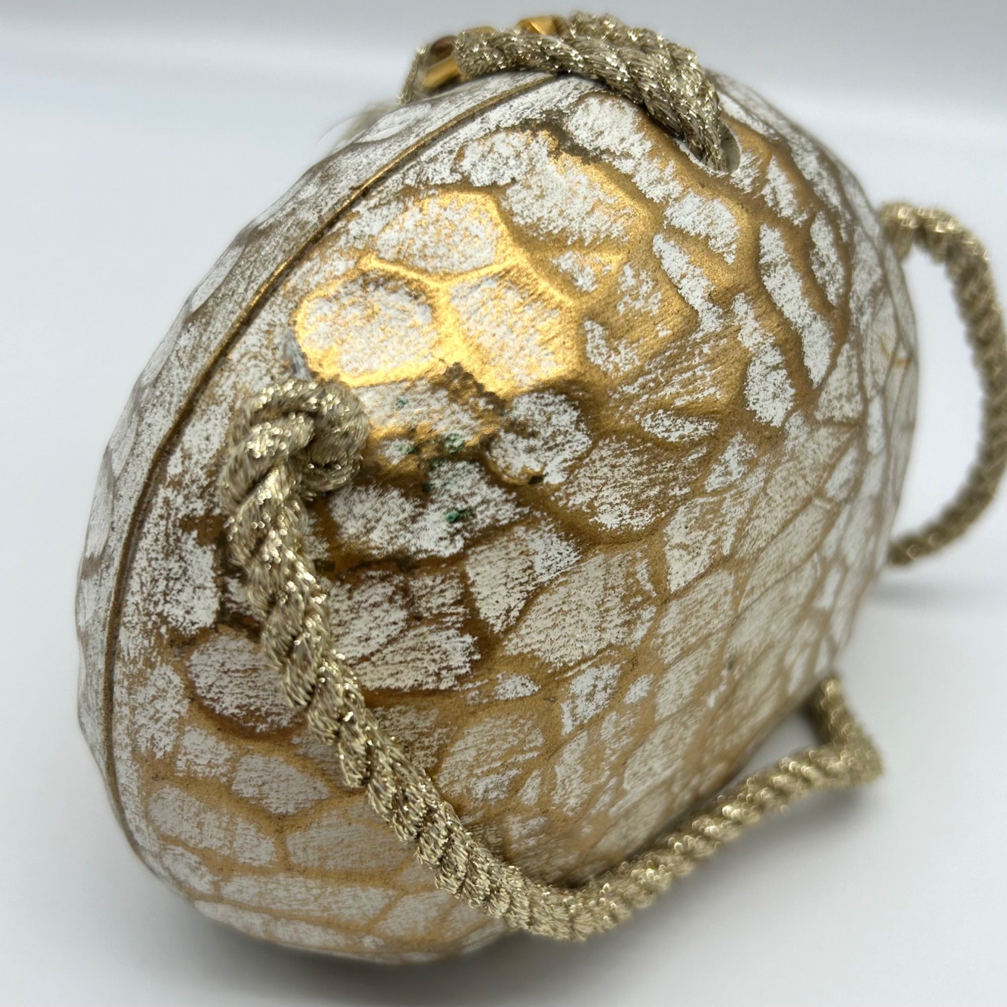 Timmy Woods Handcrafted Ovoid Crossbody Clutch