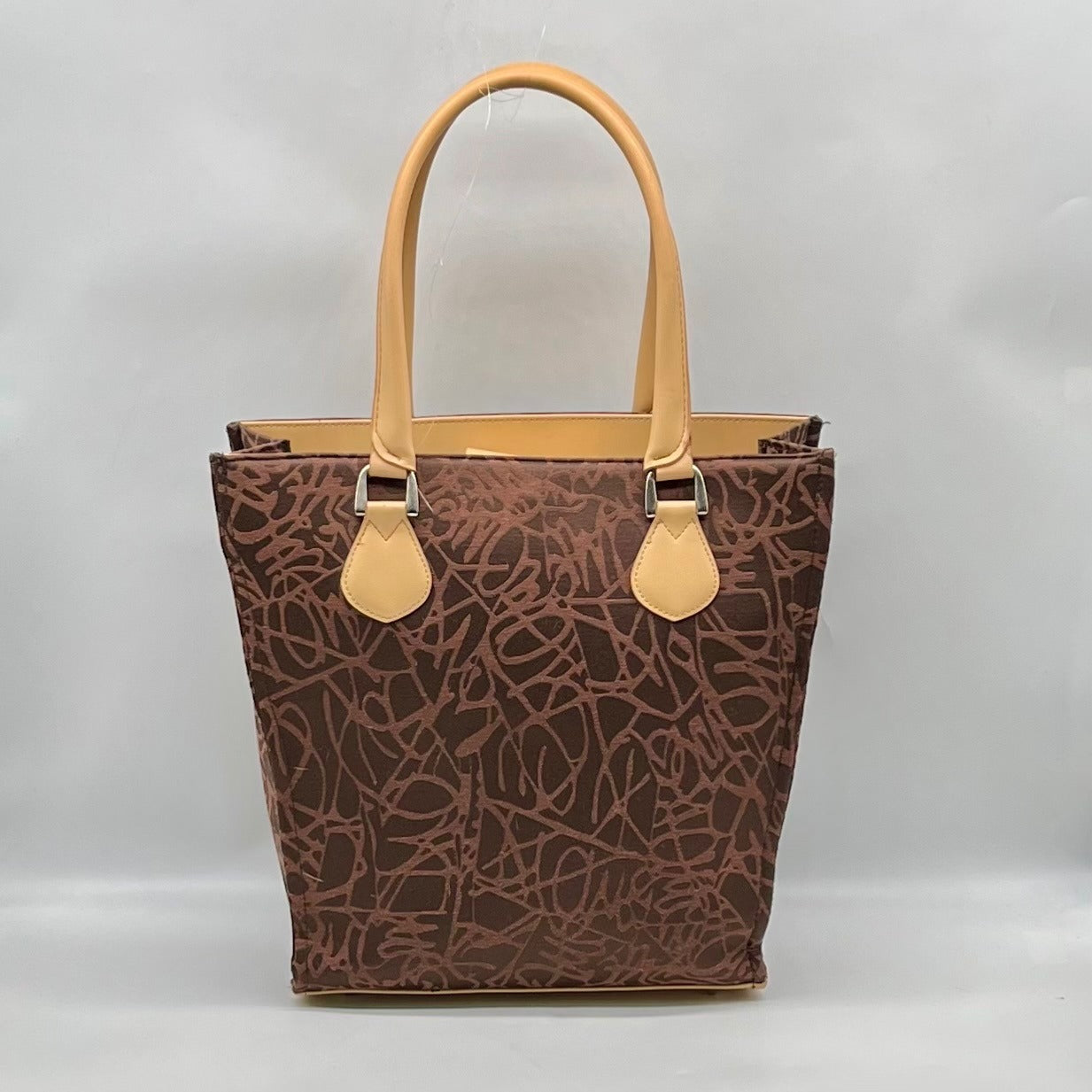 Diane Von Furstenberg Brown Fabric Travel Tote Bag