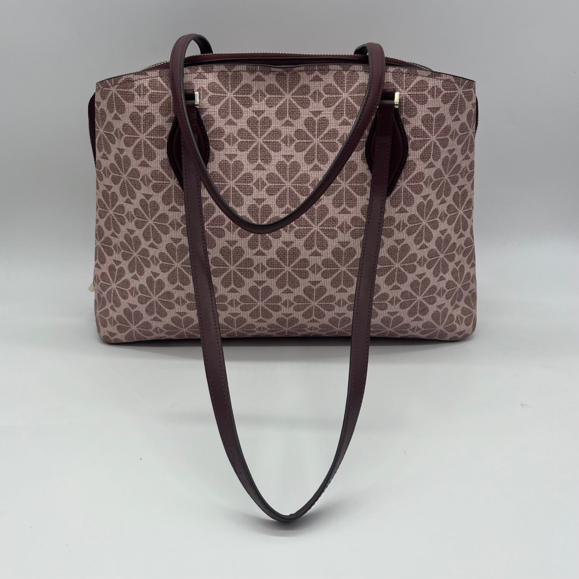 Kate Spade Pink Floral Print Coated Canvas Work Tote