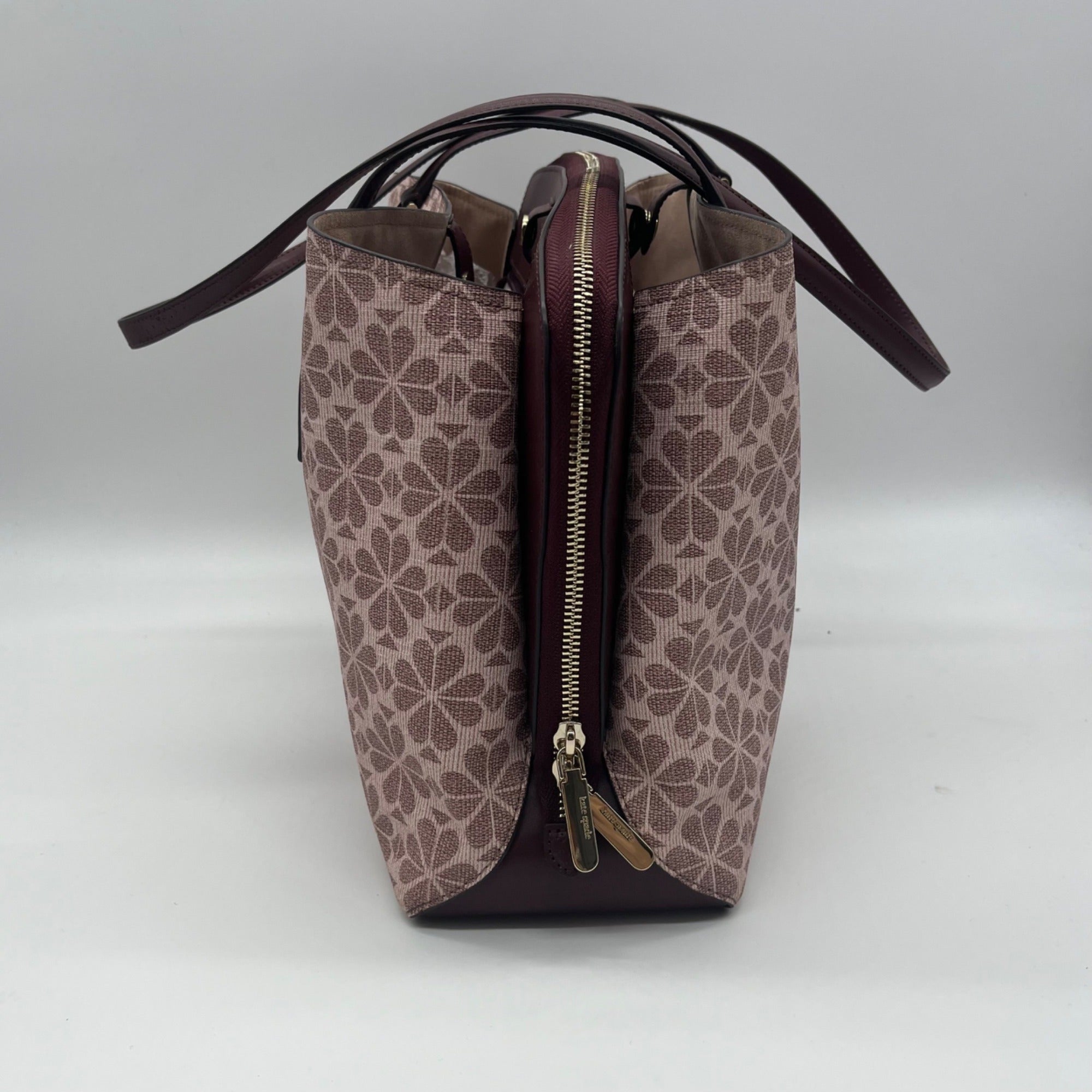 Kate Spade Pink Floral Print Coated Canvas Work Tote