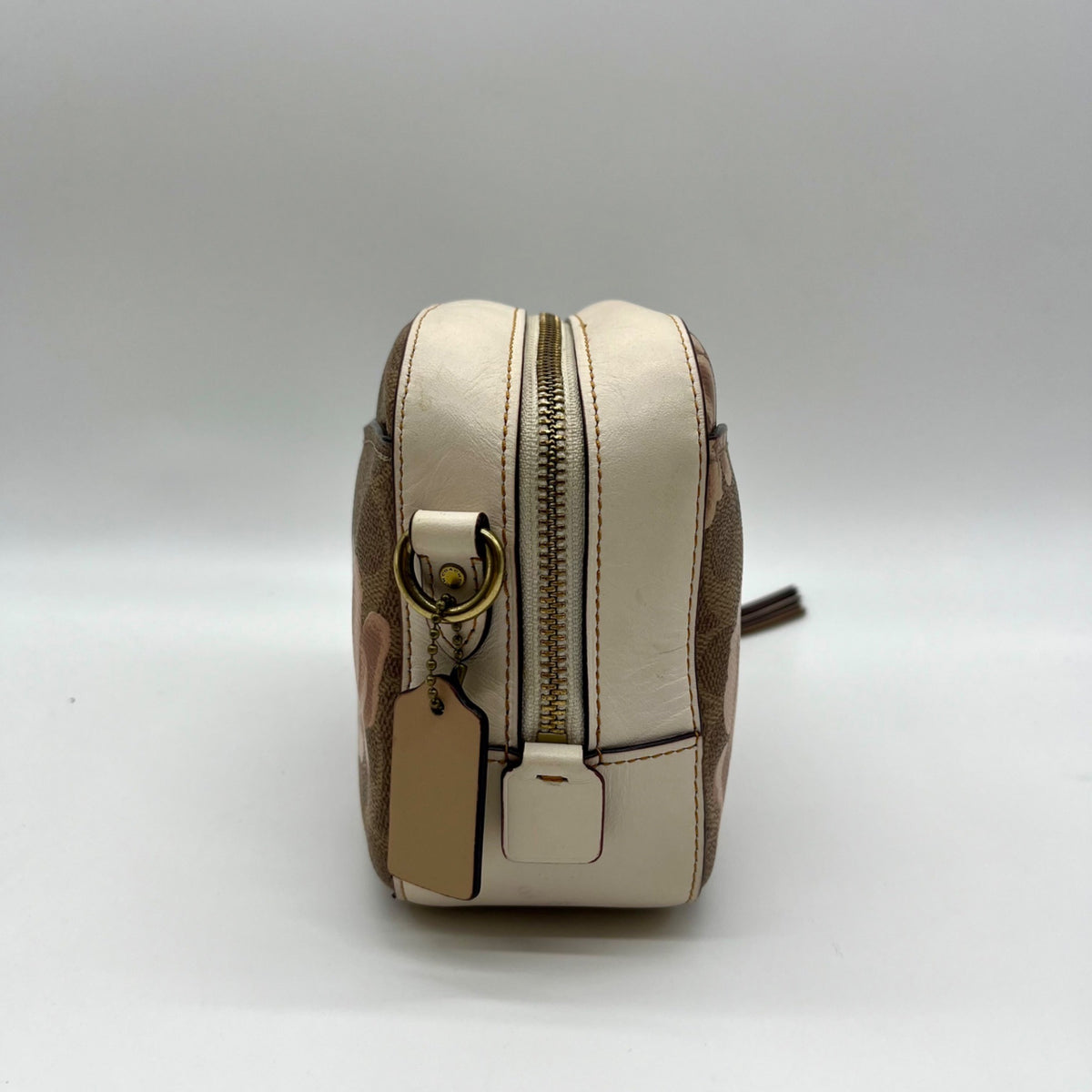 Coach Rose Print Signature Coated Canvas Crossbody Bag- 31695