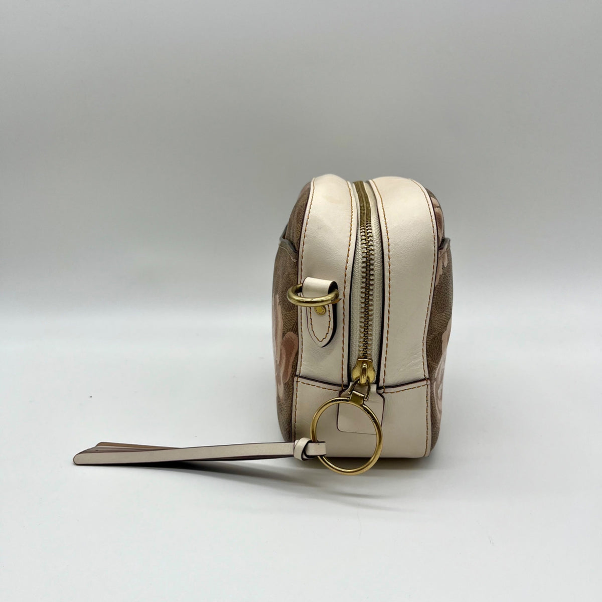 Coach Rose Print Signature Coated Canvas Crossbody Bag- 31695