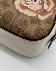 Coach Rose Print Signature Coated Canvas Crossbody Bag- 31695