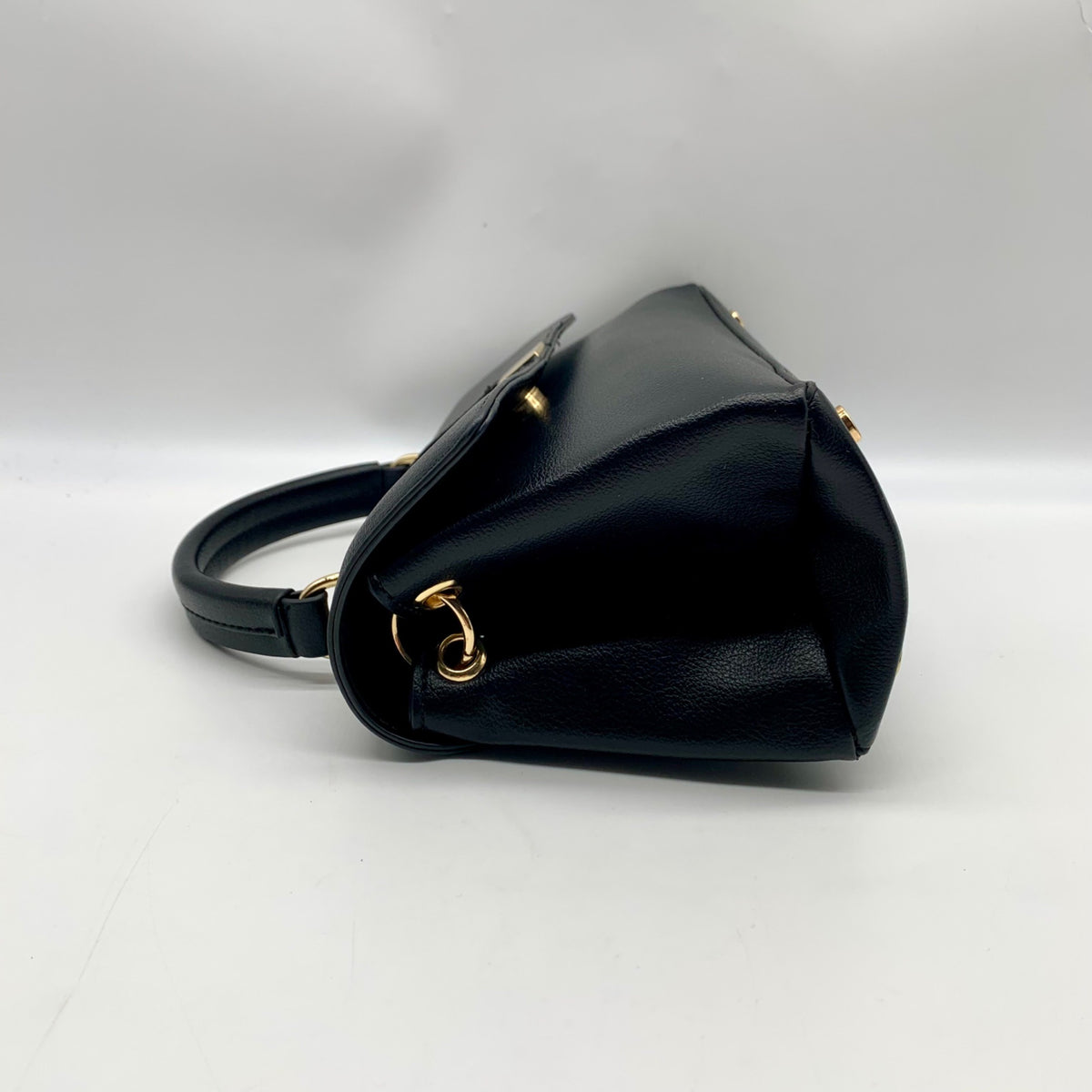 On 34th Black Kristt Solid Top Handle Convertible Satchel Bag