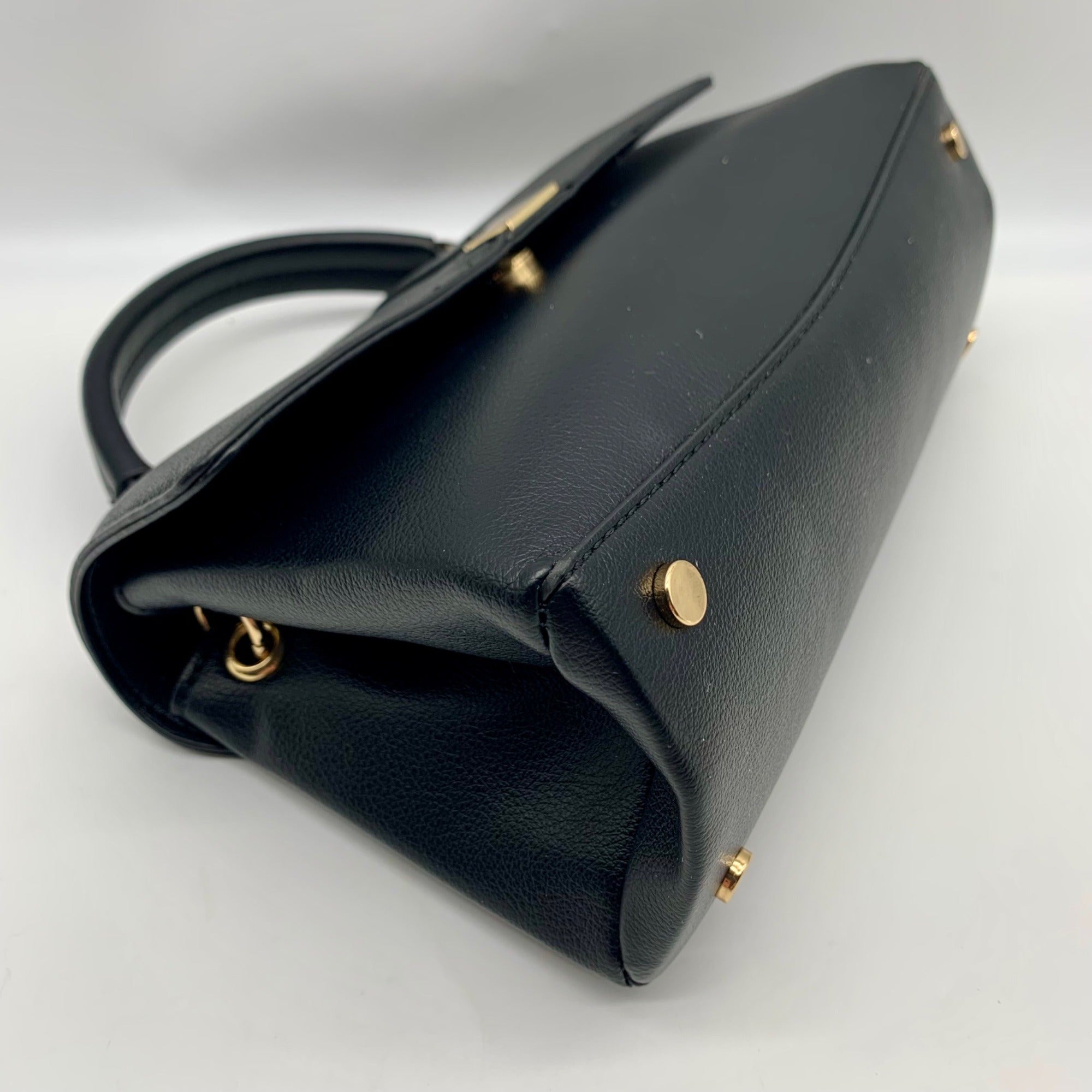 On 34th Black Kristt Solid Top Handle Convertible Satchel Bag