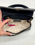 On 34th Black Kristt Solid Top Handle Convertible Satchel Bag