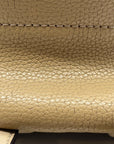 Michael Kors Tan Pebbled Leather Backpack And Pouch