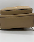 Michael Kors Tan Pebbled Leather Backpack And Pouch