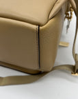 Michael Kors Tan Pebbled Leather Backpack And Pouch