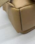 Michael Kors Tan Pebbled Leather Backpack And Pouch