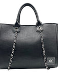 Like Dreams Black The Loyalist Maxi Tote Bag With Matching Pouch