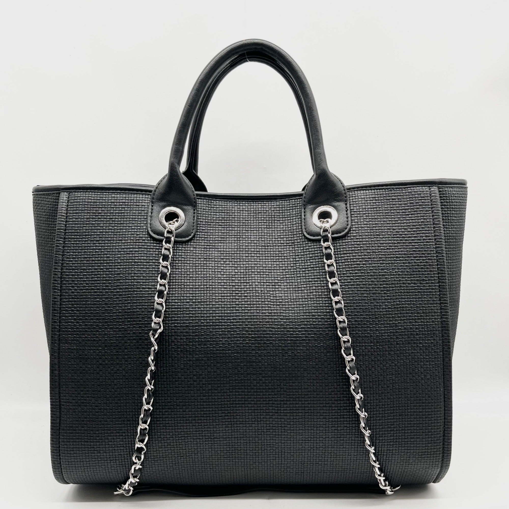 Like Dreams Black The Loyalist Maxi Tote Bag With Matching Pouch