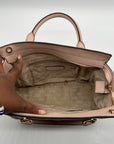 Michael Kors Pink Saffiano Leather Tina TZ Satchel Bag