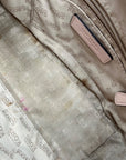 Michael Kors Pink Saffiano Leather Tina TZ Satchel Bag