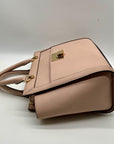 Michael Kors Pink Saffiano Leather Tina TZ Satchel Bag