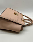 Michael Kors Pink Saffiano Leather Tina TZ Satchel Bag