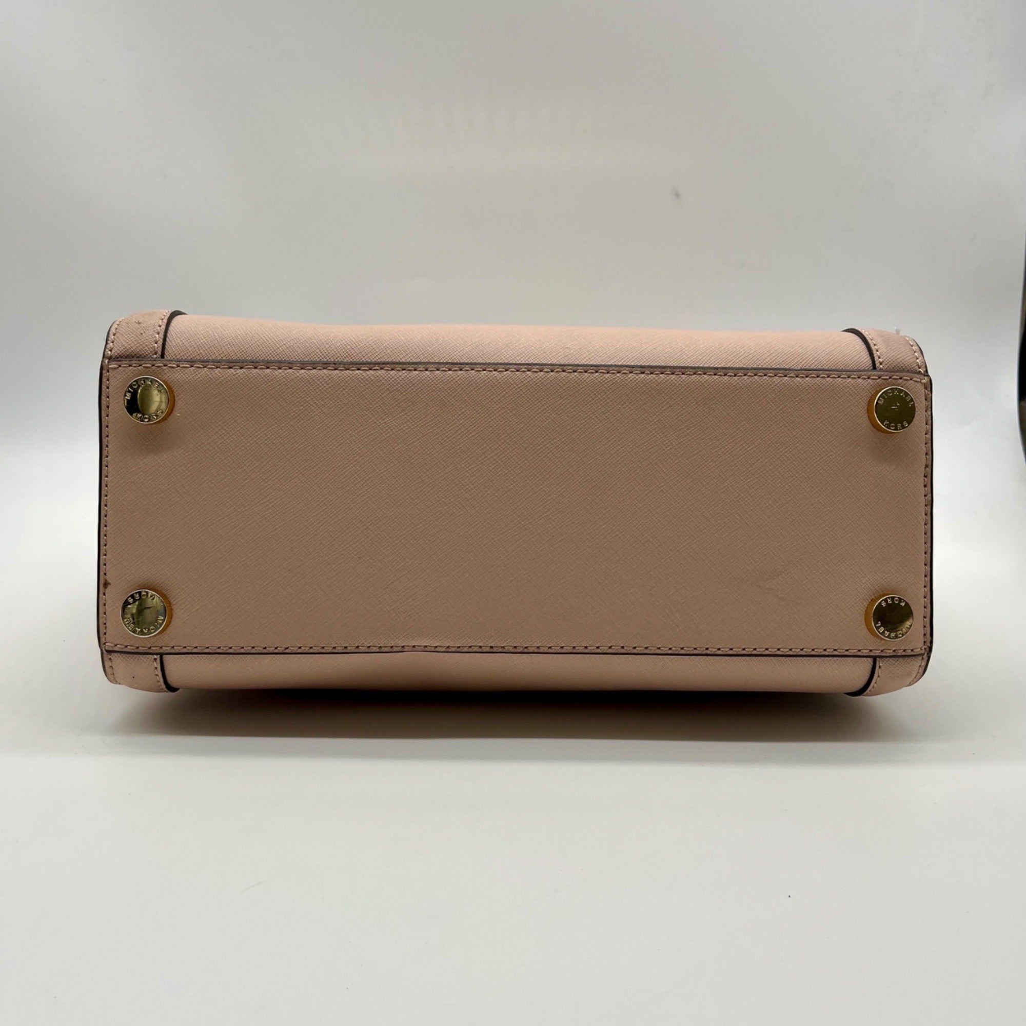 Michael Kors Pink Saffiano Leather Tina TZ Satchel Bag