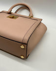 Michael Kors Pink Saffiano Leather Tina TZ Satchel Bag