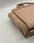Michael Kors Pink Saffiano Leather Tina TZ Satchel Bag