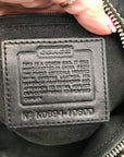 Coach Black Signature Monogram Soho Hobo Bag 10600