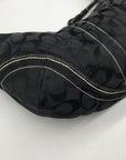 Coach Black Signature Monogram Soho Hobo Bag 10600
