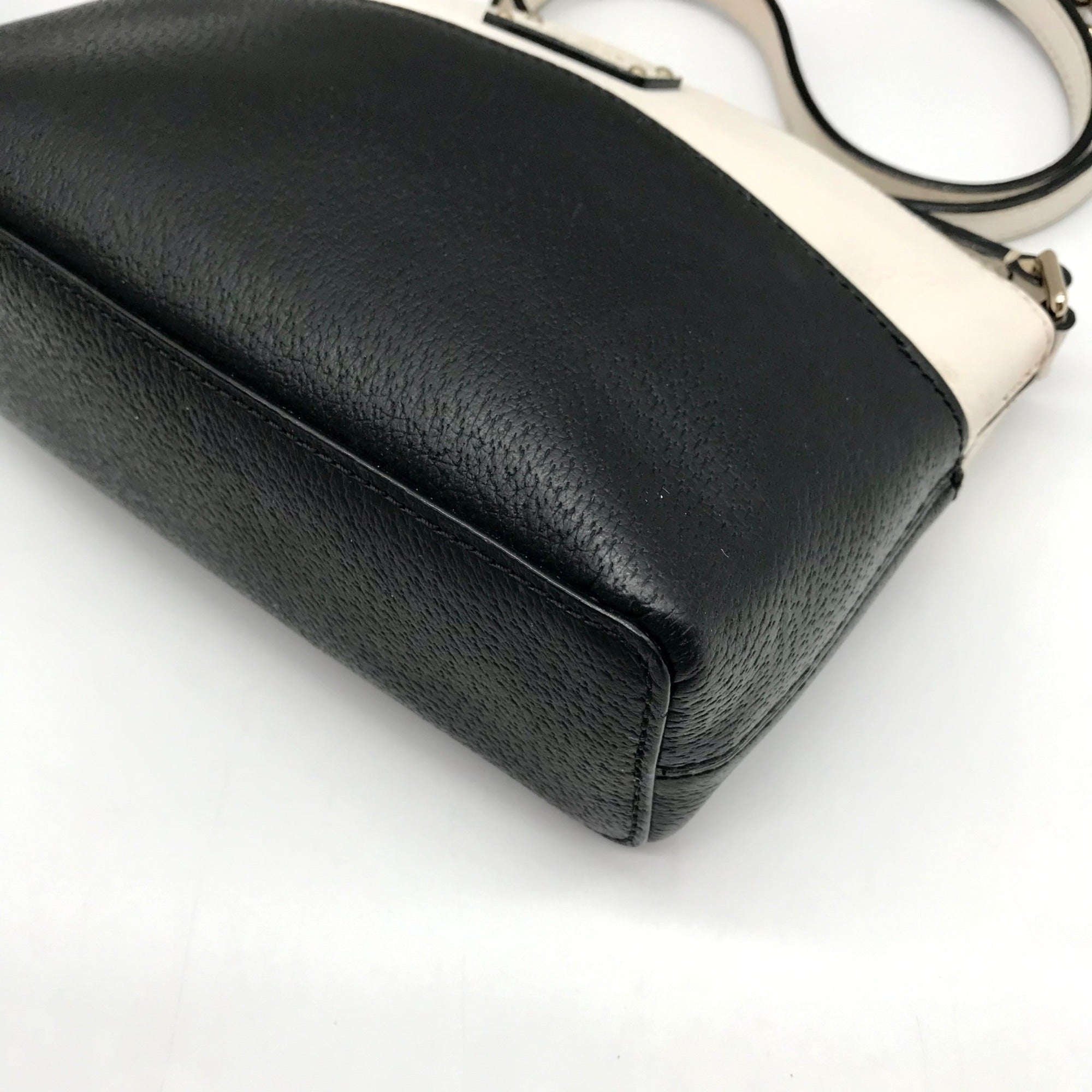 Kate Spade Black And White Leather Millie Grove Street Crossbody